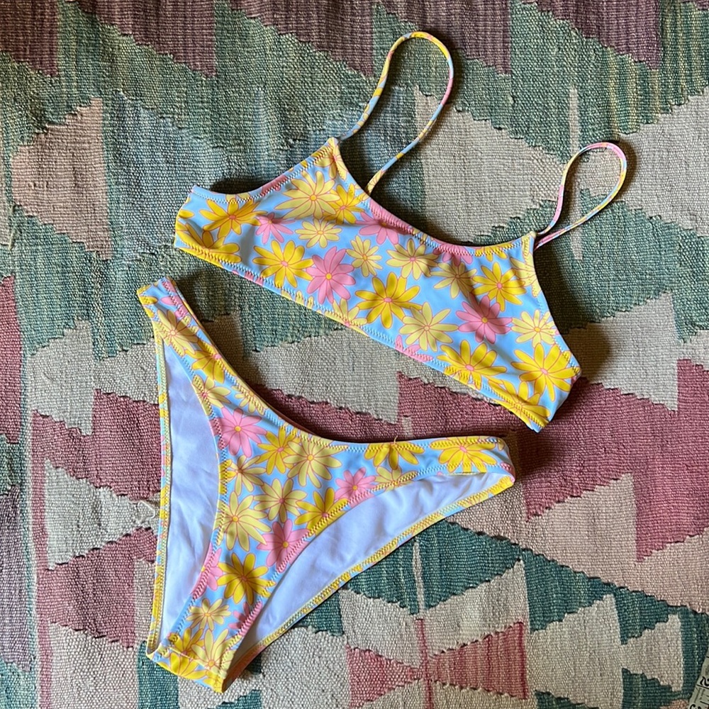 Shein Floral Swim M